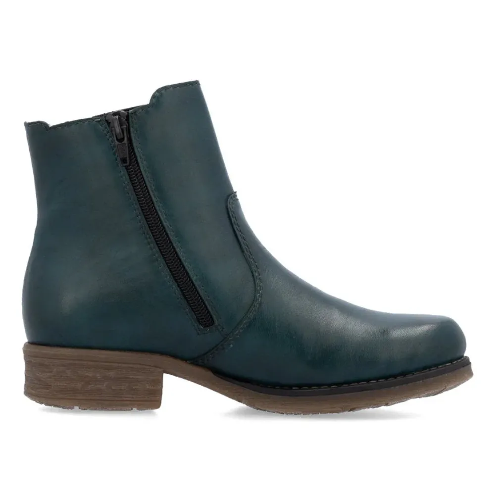 Rieker Fee 53 Petrol/Cayenne Bootie (Women's)